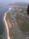 Aerial view of wetlands