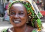 Gambian woman with headscarf in Serrekunda