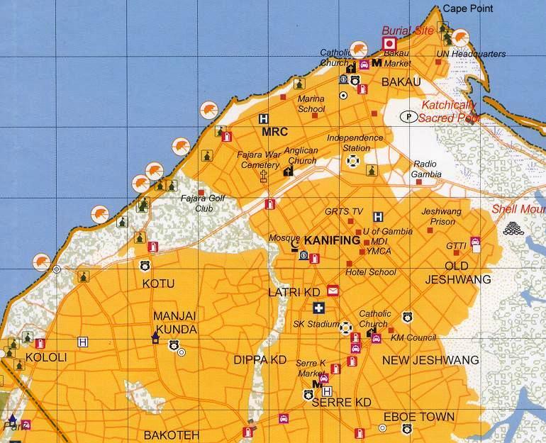 Map Of Banjul