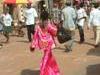 Gambia woman in dress